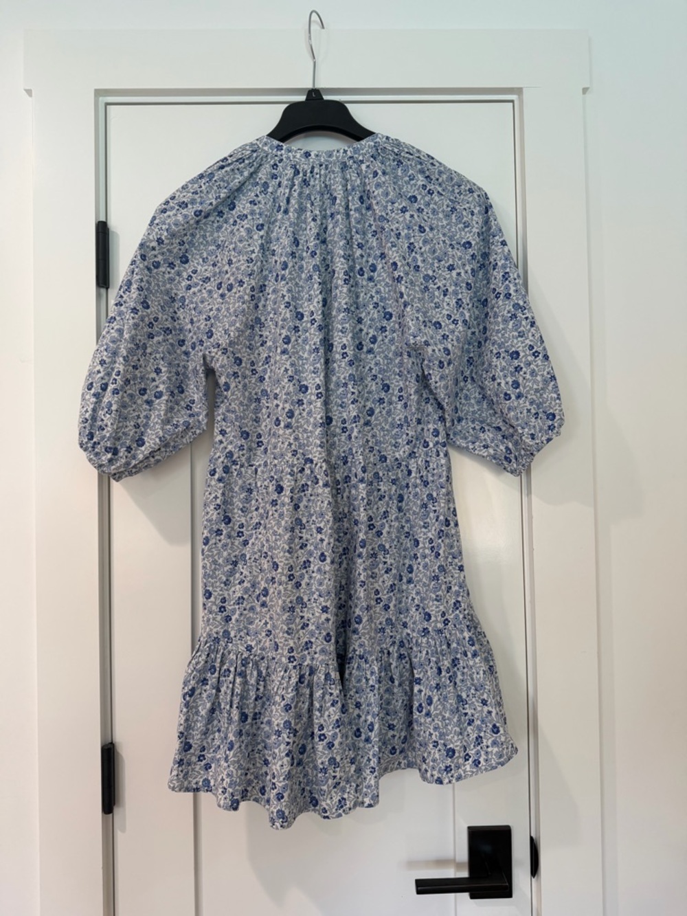 APIECE APART Mitte Mini Blue Floral Mini Dress | Organic Cotton | Size S - Picture 2 of 8